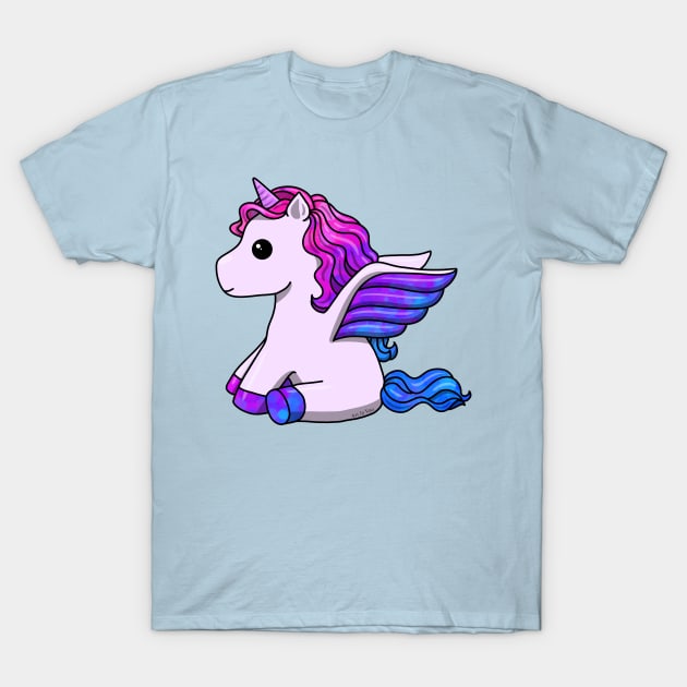 Bi Unicorn T-Shirt by Art by Veya